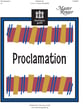 Proclamation Handbell sheet music cover